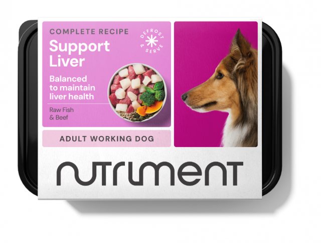 Nutriment Frozen Liver Support Raw Fish & Beef Dog Food 500g