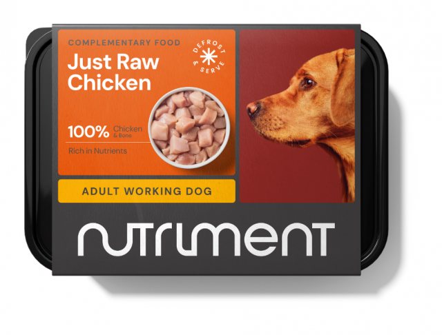 Nutriment Frozen Just Raw Chicken Dog Food 500g