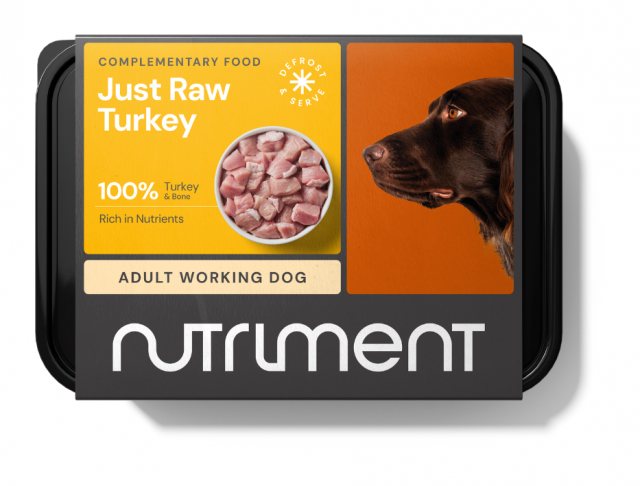 Nutriment Frozen Raw Just Turkey Dog Food 500g