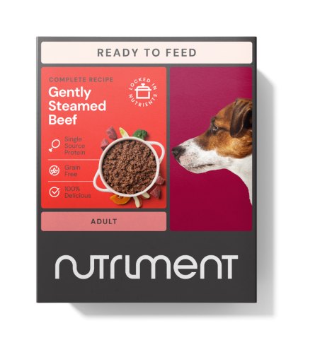Nutriment Gently Steamed Beef Dog Food 395g