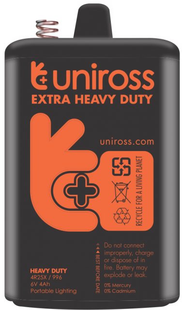 UNIROSS Uniross Extra Heavy Duty PJ996 Battery 6v