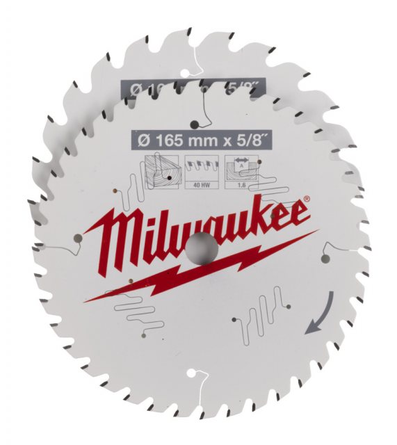 MILWAUKE Milwaukee Circular Saw Blade 165mm 24/40T 2 Pack
