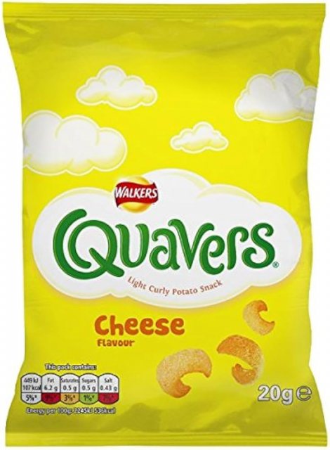WALKERS Walkers Quavers Cheese Flavour Crisps 20.5g