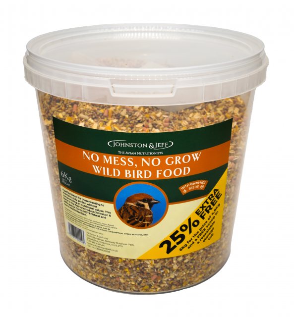 J&J Johnston & Jeff No Mess No Grow Bird Seed 4.8kg