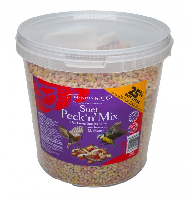 J&J Johnston & Jeff Suet Peck N Mix Bird Food 4.8kg