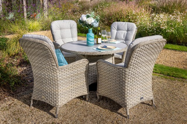 Hartman Eton Round Dining Set 4 Seater