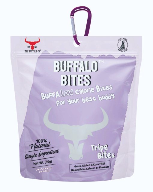 Buffalo Tripe Bites Training Treats 30g
