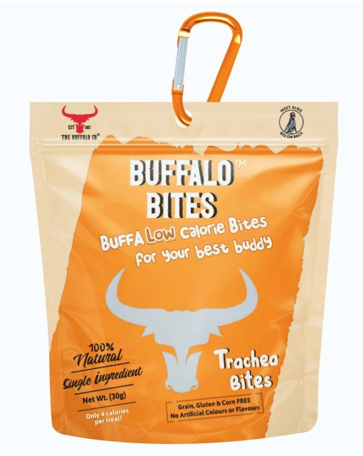 Buffalo Trachea Bites Training Treats 30g