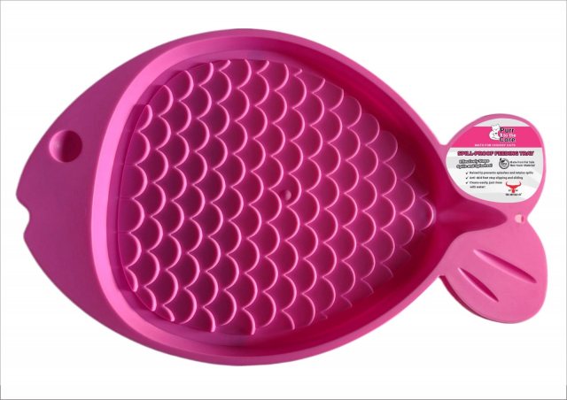 Buffalo Messy Mutt Fish Shaped Mat Pink