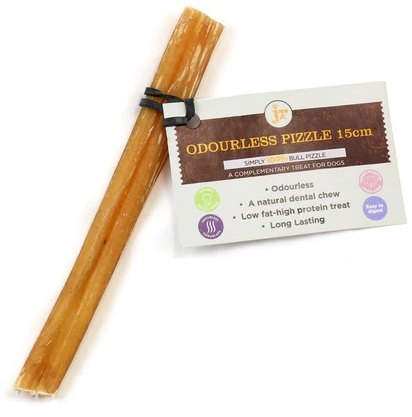 J R Pet Odourless Pizzle Dog Treat 15cm