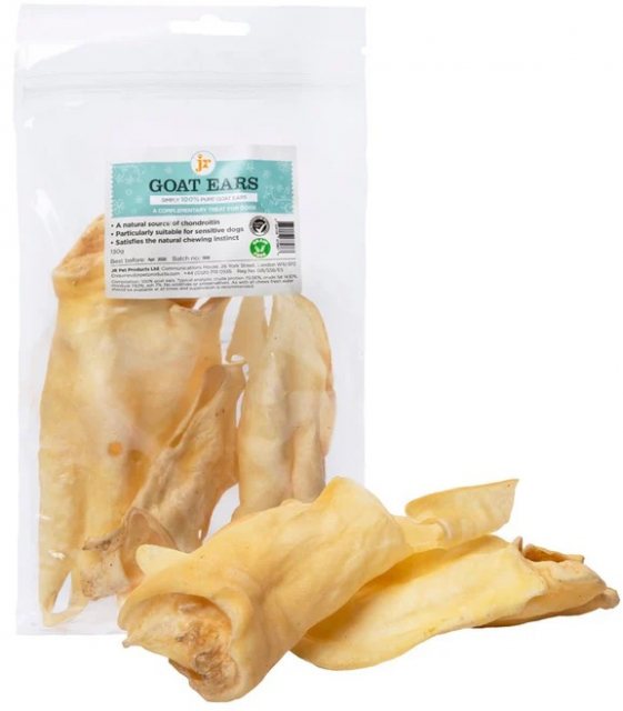 J R Pet Goat Ears Dog Treat 130g