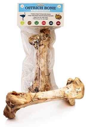 J R Pet Ostrich Bone Dog Treat