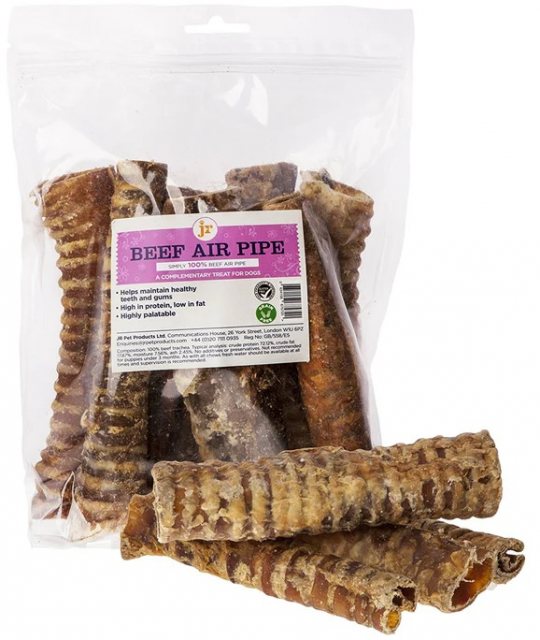 J R Pet Beef Trachea Air Pipe Dog Treat 200g