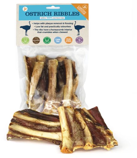 J R Pet Ostrich Ribble Dog Treat