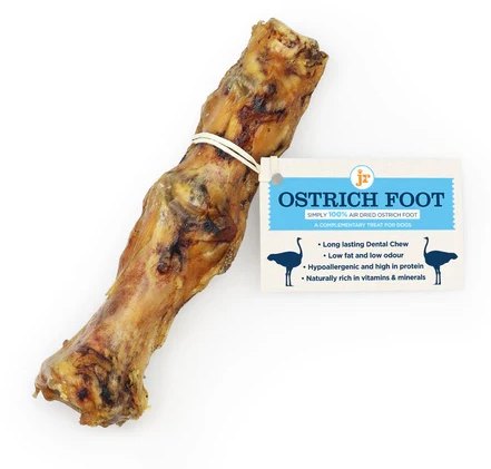 J R Pet Ostrich Foot Bone Dog Treat