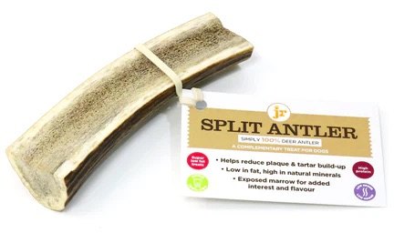 J R Pet Split Deer Antler Dog Treat