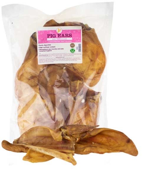 J R Pet Pig Ears Dog Treat 5 Pack