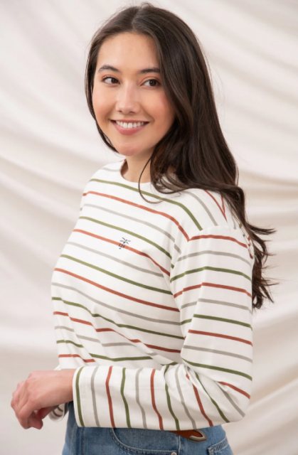 Lighthouse   Lighthouse Causeway Breton Top Sea Kelp/Rust Stripe