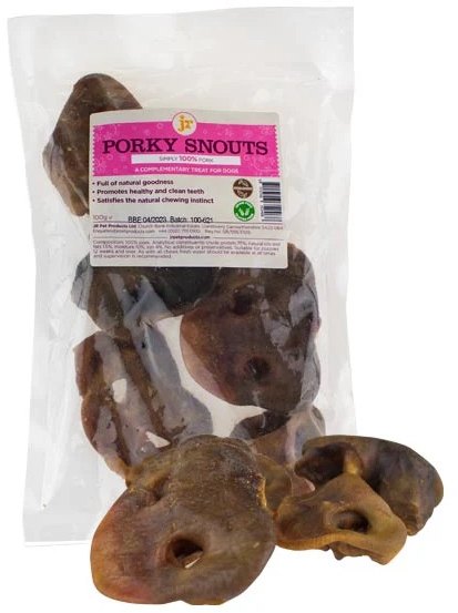 J R Pet Porky Snouts Dog Treat 500g