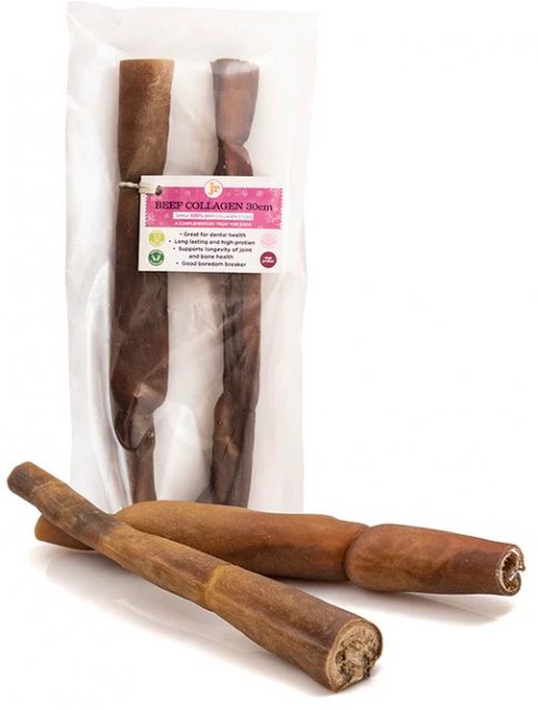 J R Pet Beef Collagen Dog Treat 30cm 2 Pack
