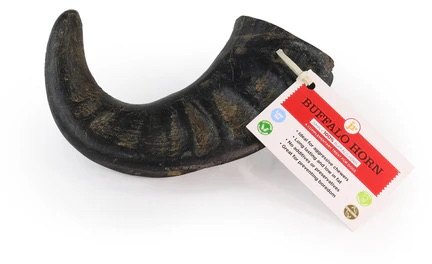 J R Pet Full Buffalo Horn M Dog Treat