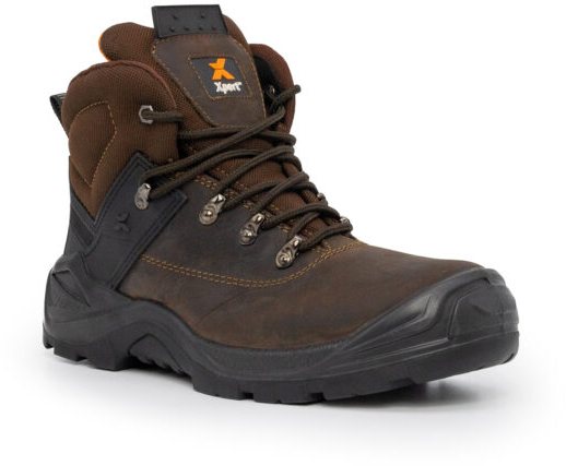 Xpert Workwear Xpert Warrier S3 Safety Laced Boot Brown