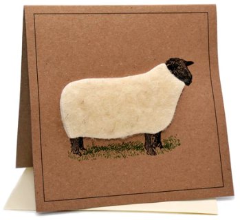 Lambacraft Blank Sheep Greeting Card