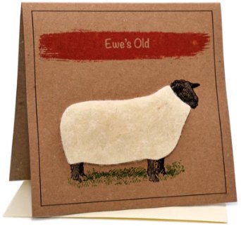Lambacraft Ewe's Old Sheep Greeting Card