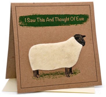 Lambacraft I Saw This & Thought Of Ewe Greeting Card