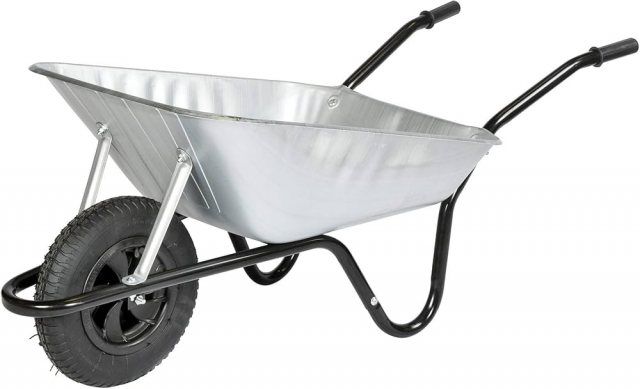 Walsall Croft DIY/Gardening Galvanised Wheelbarrow 85L