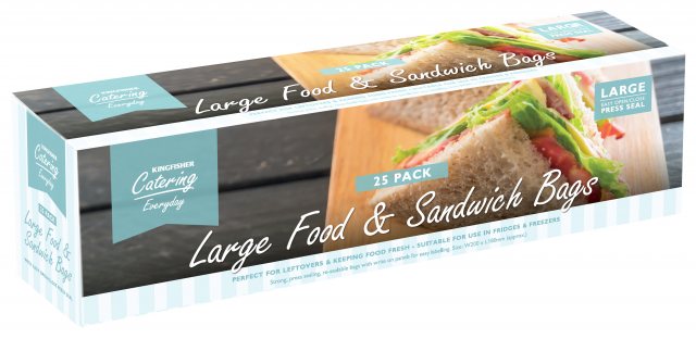 Kingfisher Food & Sandwich Zipper Seal Bags