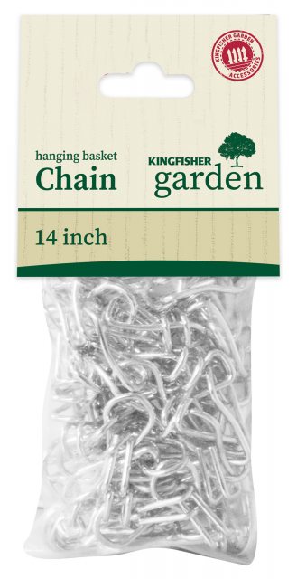 Kingfisher Zinc Hanging Basket Chain 14"
