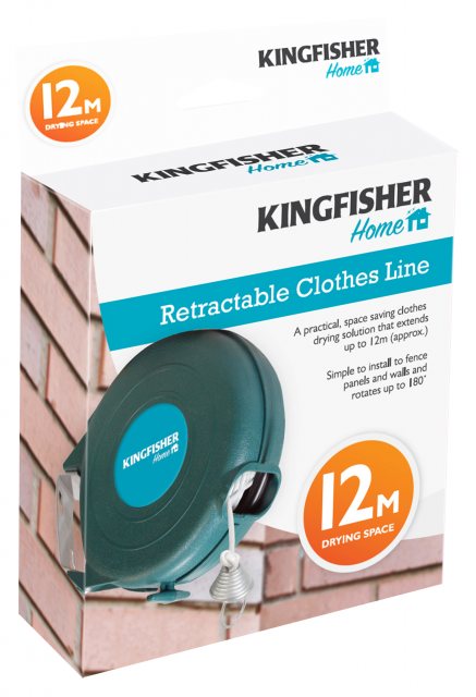 Kingfisher Retractable Clothes Line 12m