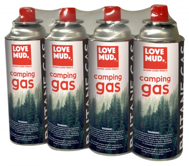 Love Mud Camping Gas 4 Pack