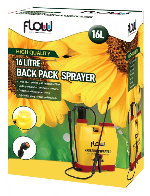 Flow Back Pack Sprayer 16L