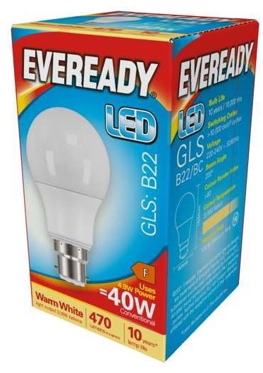 Eveready LED GLS B22 Bulb