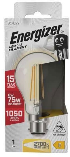 Energizer Energizer LED Fila GLS B22 Bulb