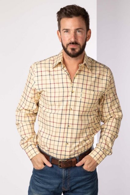 Rydale Rydale Ebberston Long Sleeved Shirt Sand