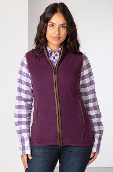 Rydale Rydale Huggate Fleece Gilet Berry