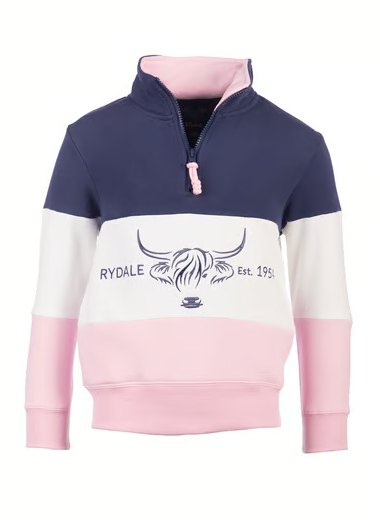 Rydale Rydale Byland Cow Sweatshirt Denim/White/Sorbet