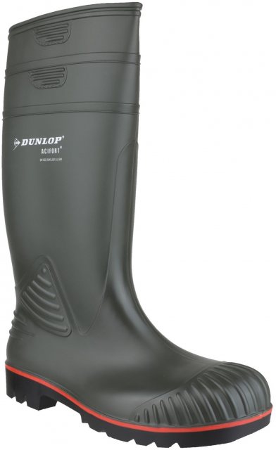 Dunlop Dunlop Men's Acifort Heavy Duty Full Safety Wellington Green