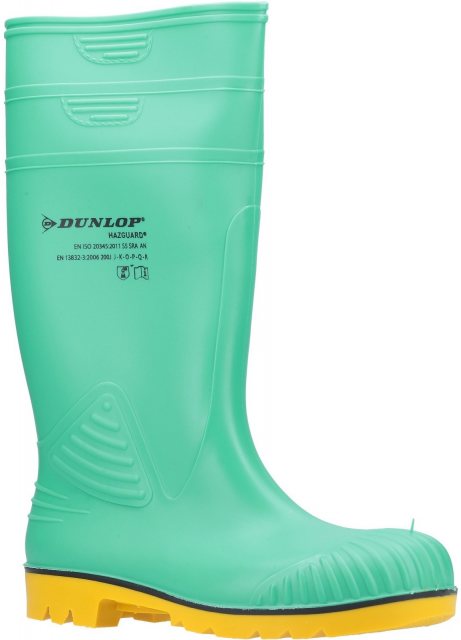 Dunlop Dunlop Men's Acifort HazGuard Safety Wellington Green/Black/Yellow