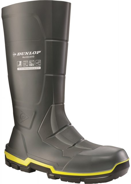 Dunlop Dunlop Men's MetGuard Full Safety Wellington Dark Grey