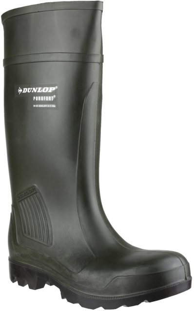 Dunlop Dunlop Unisex Purofort Professional Full Safety Wellington Green