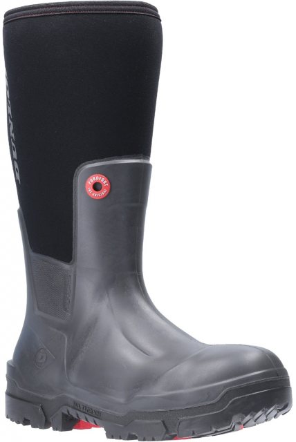Dunlop Unisex Snugboot Pioneer Wellington Black