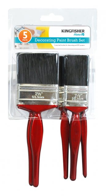 Kingfisher Paint Brush Set 5 Piece