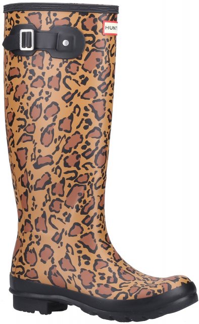 Hunter Hunter Ladies' Original Tall Lepard Print Wellington