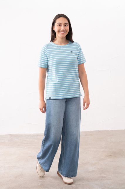 Lighthouse   Lighthouse Causeway T-Shirt Blue Stripe