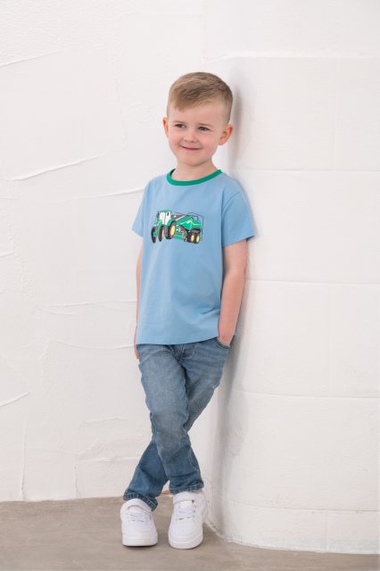 Lighthouse   Lighthouse Oliver T-Shirt Green Tractor & Baler