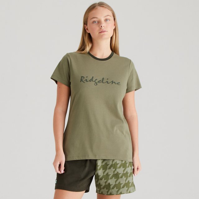 Ridgeline Ridgeline Signature T-Shirt Khaki Green